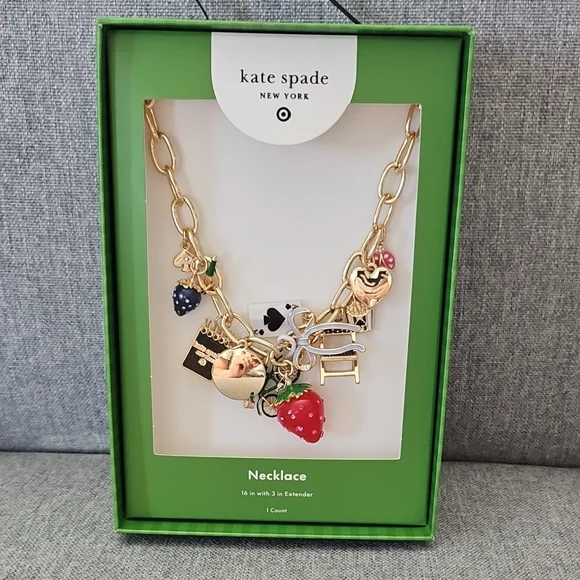 Kate Spade Gold Charm Necklace - Picture 2 of 6